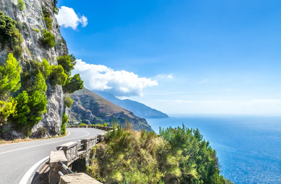 Mountainous Road in Amalfi Coast