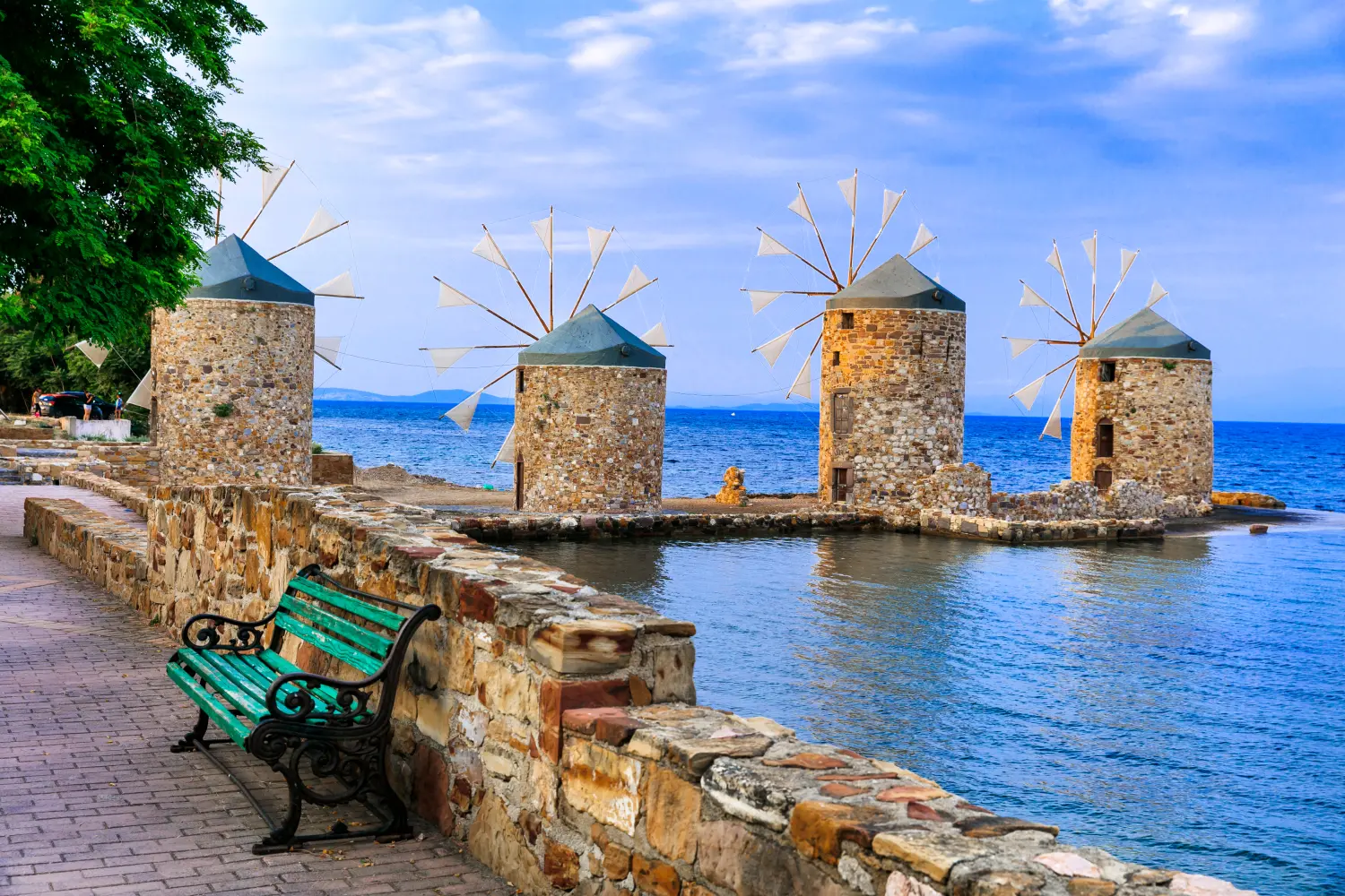 Chios Series Of Old Windmills image