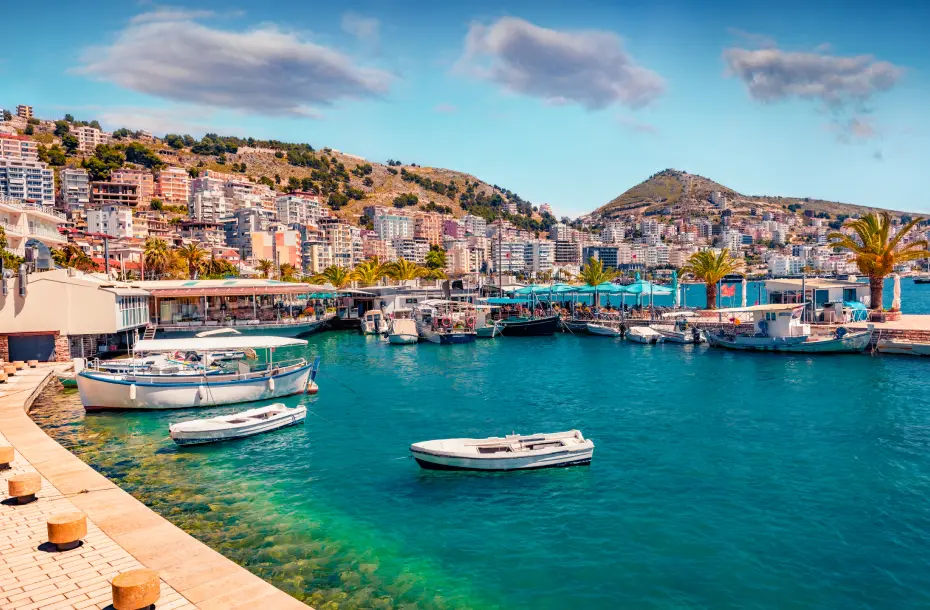 The charming fishing port of Saranda