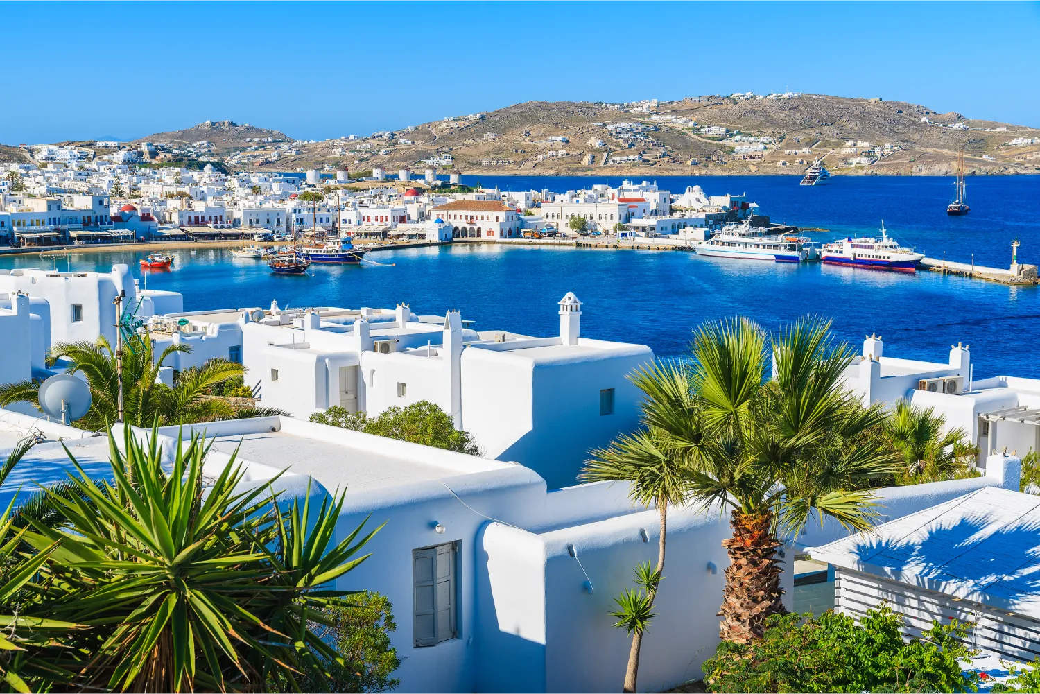 Travel by ferry to Mykonos Availability schedules 2024